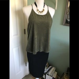 Love Ady Suede Camisole Top